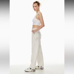 Aritzia TNA Greenwich Cream Cargo Baggy Pants 8